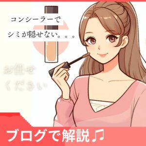 隠せないシミを撃退！コンシーラーを上手に使ってカバーする方法