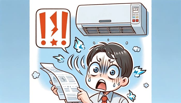エアコンつけっぱなしで壊れるリスクと気になる電気代